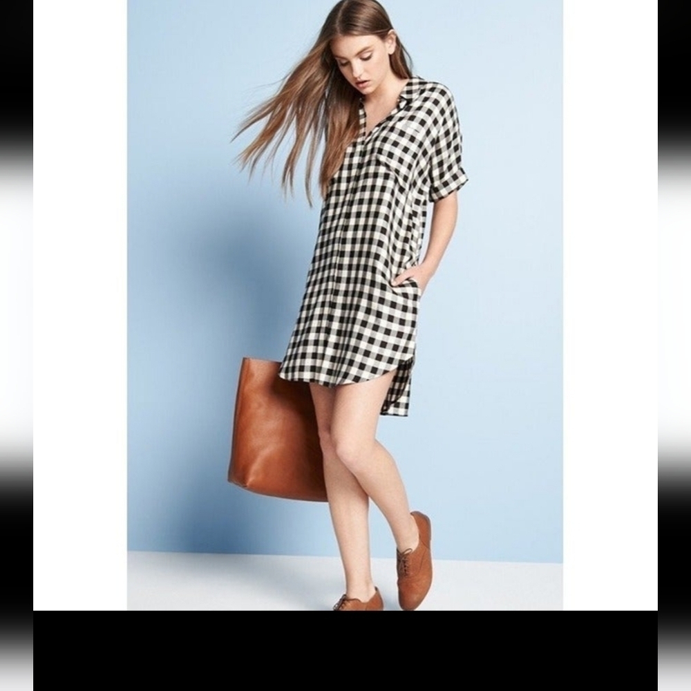 Madewell Buffalo Plaid Shirt Dress  Size XS